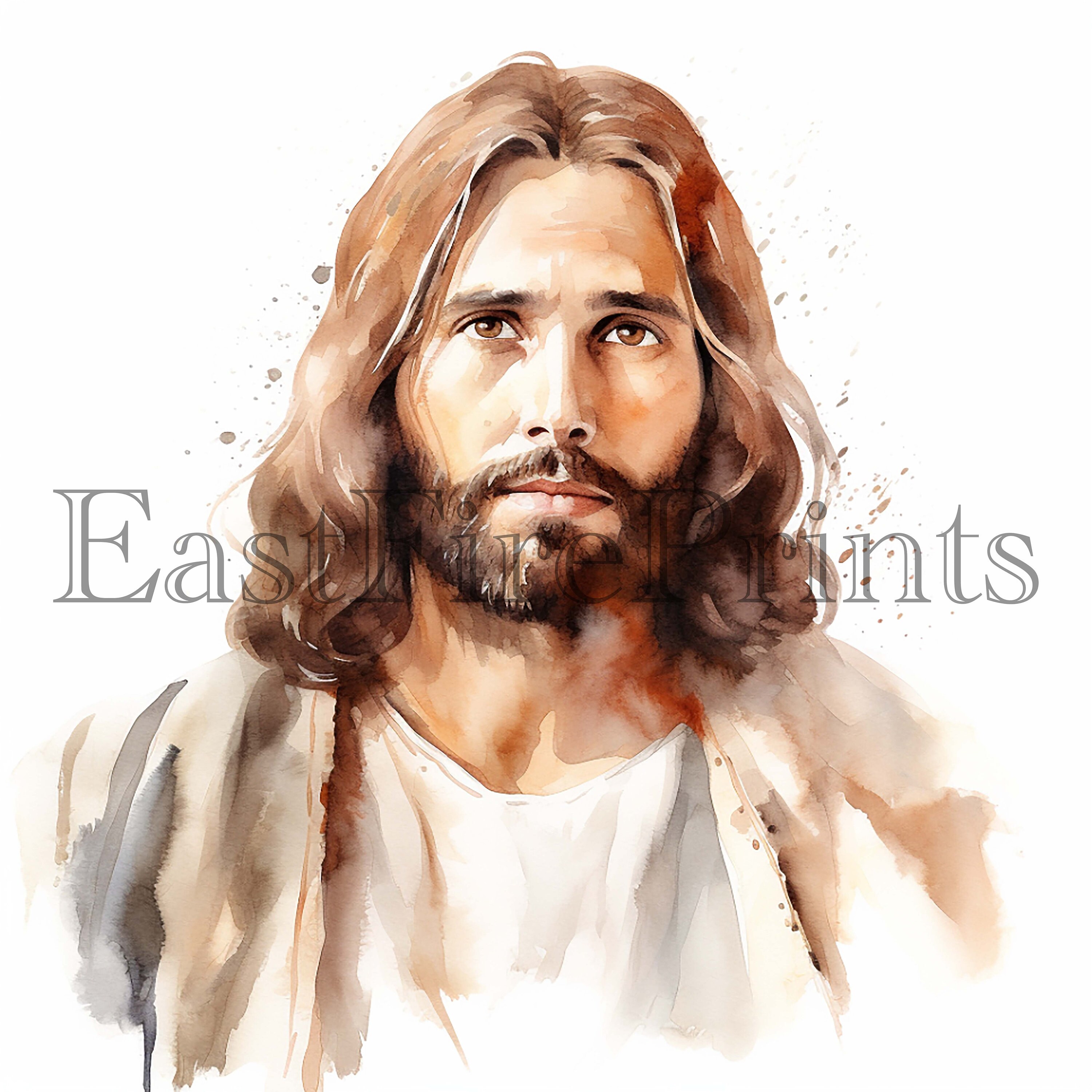 20 Watercolor Jesus Christ Clipart High Quality Png - Etsy
