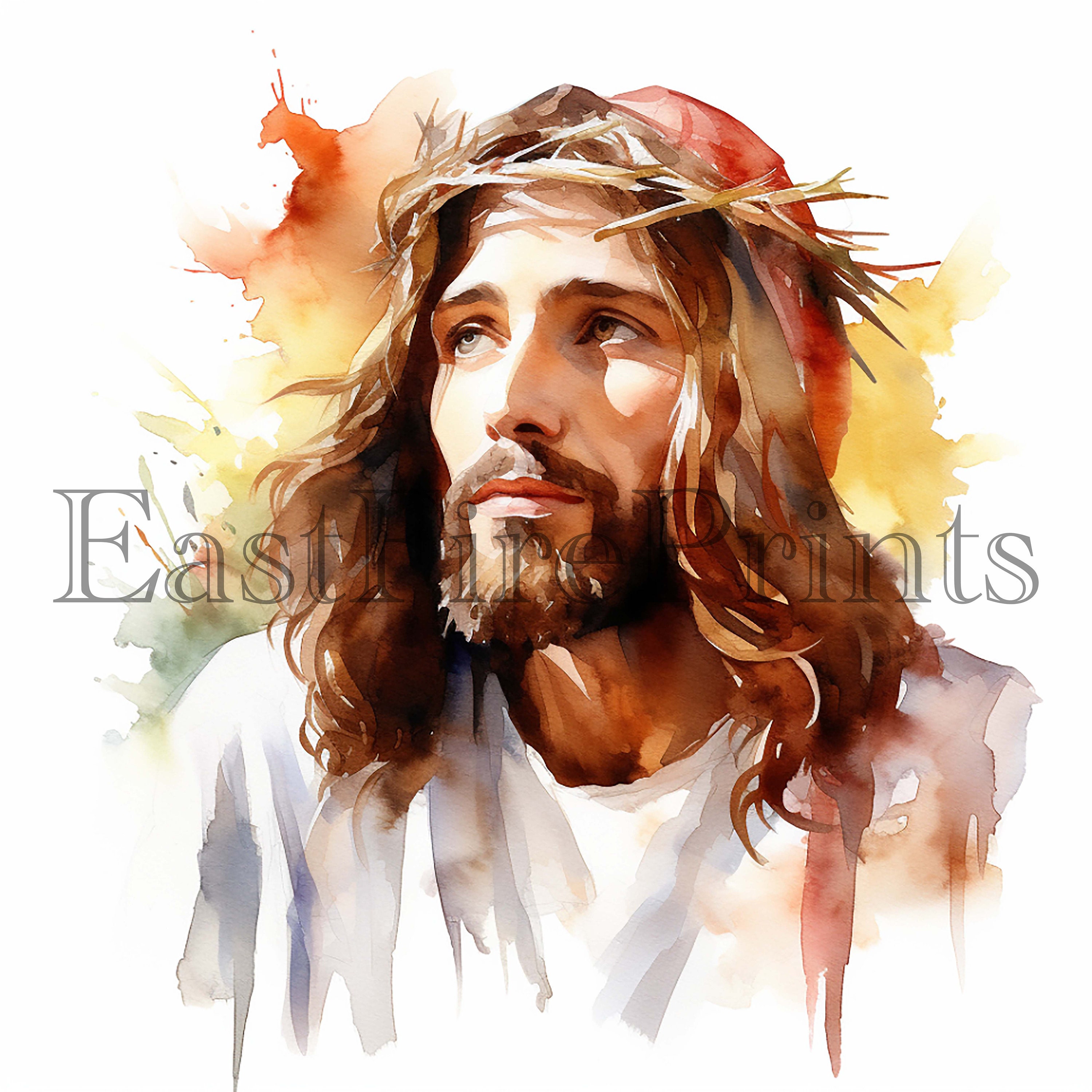 Watercolor Jesus Christ Clipart High Quality Png Christian - Etsy