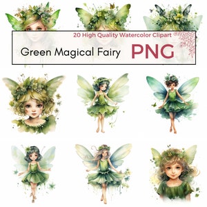 Magical Fairy Clipart, High Quality PNG, Fantasy Clipart, Pixie Graphics, Fairy PNG, Cute Clipart Scrapbooking Card making, Instant download