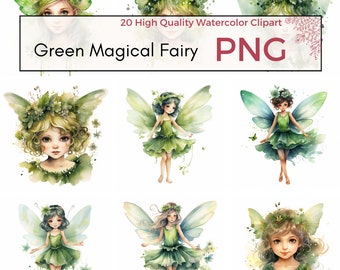 Magical Fairy Clipart, High Quality PNG, Fantasy Clipart, Pixie Graphics, Fairy PNG, Cute Clipart Scrapbooking Card making, Instant download