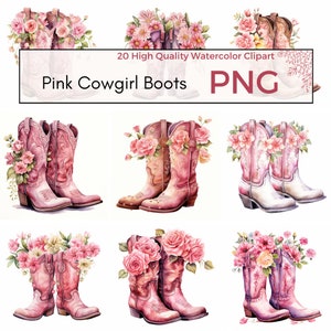 Rosa Cowgirl Stiefel Clipart, hohe Qualität PNG, Cowboystiefel Clipart, Western PNG, Stiefel PNG, südlichen Clipart sofortiger Download kommerzielle Nutzung