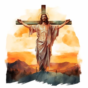 Jesus on Cross Clipart, High Quality Png Catholic Sublimation Religious ...