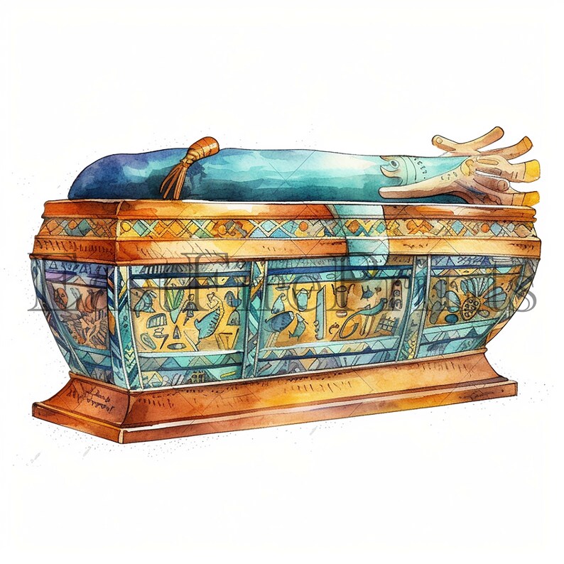 20 Watercolor Ancient Egypt Clipart PNG, Pyramids, Cleopatra, Egyptian ...