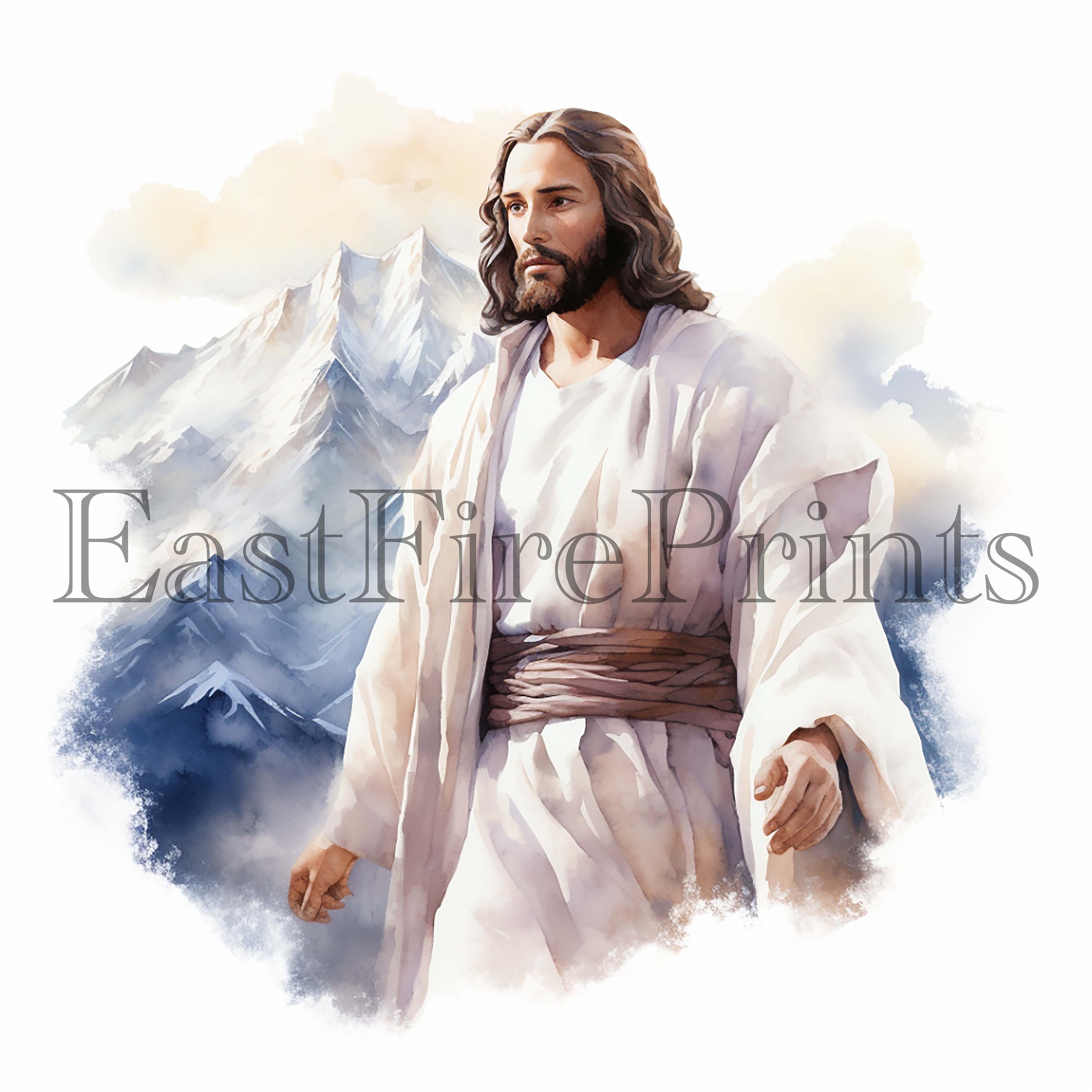 Watercolor Jesus Christ Clipart High Quality Png Christian - Etsy