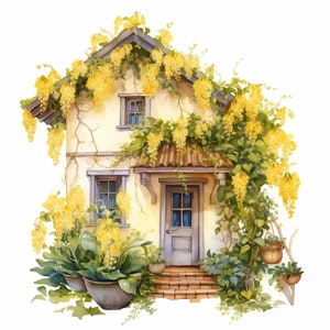 Spring Cottage Clipart, High Quality PNG, Cute Springtime Clipart ...