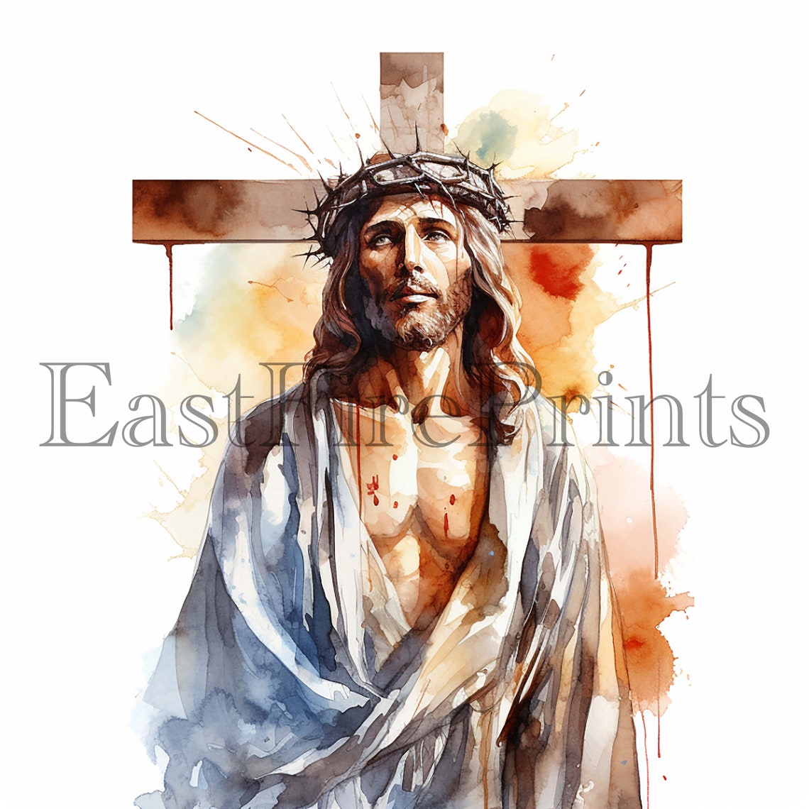 20 Watercolor Jesus Christ Clipart High Quality Png - Etsy