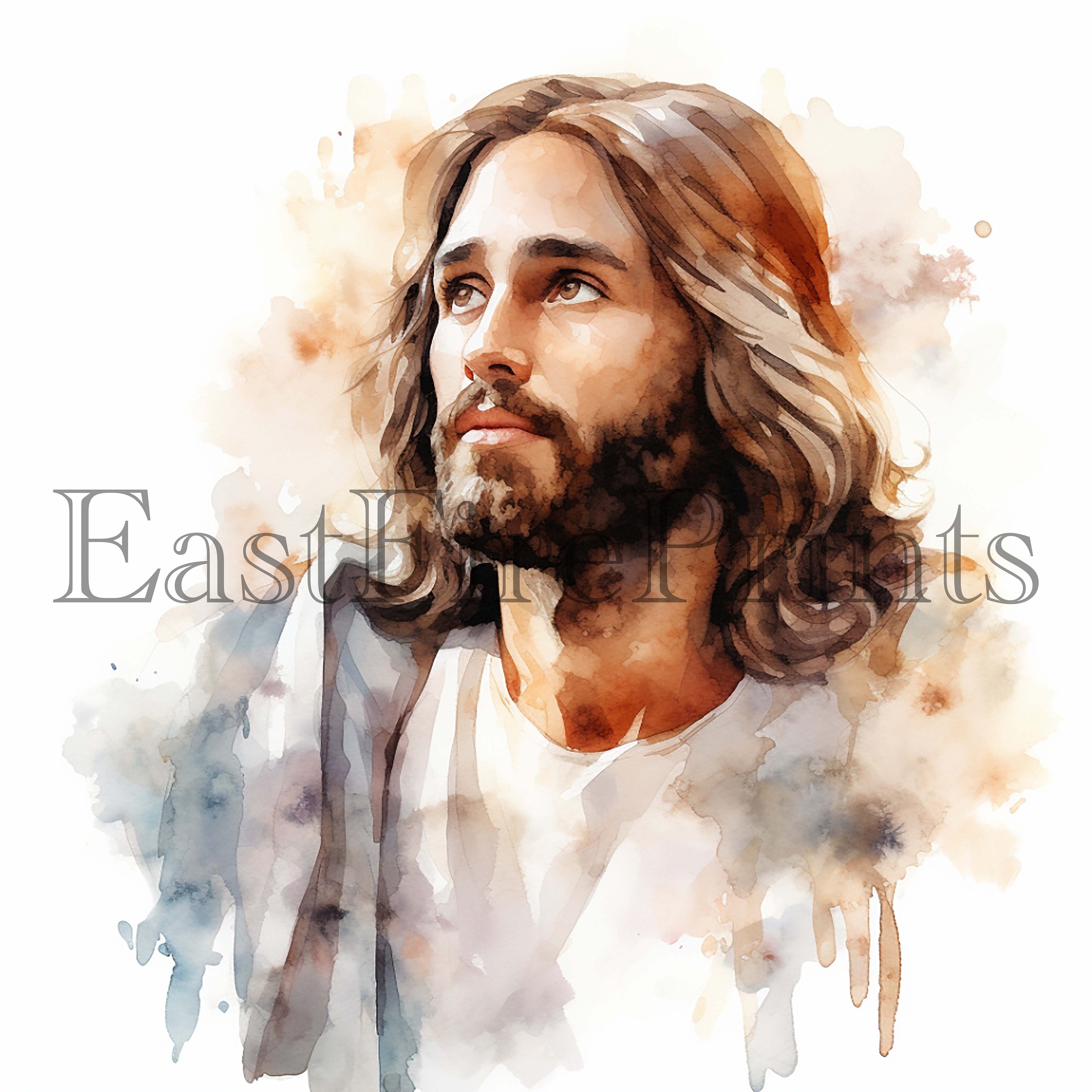 20 Watercolor Jesus Christ Clipart High Quality Png - Etsy