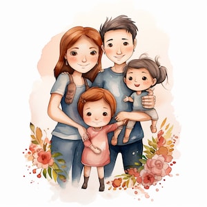 Chibi Family Clipart, High Quality Png Chibi Cute Clipart Children ...