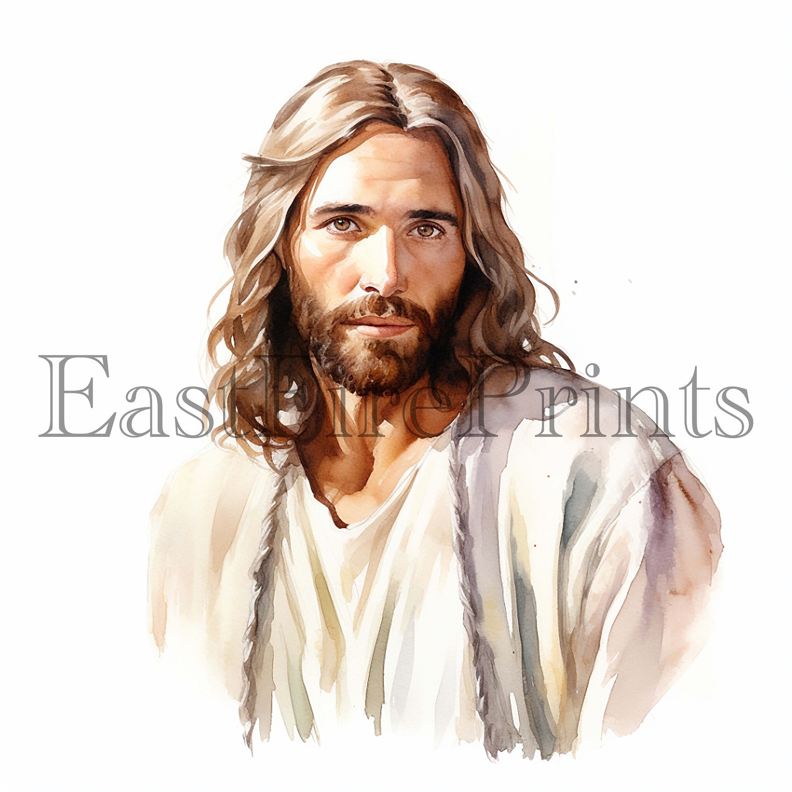 20 Watercolor Jesus Christ Clipart High Quality Png - Etsy