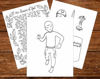 Paper Doll & Scripture Set - Armor of God for Boy