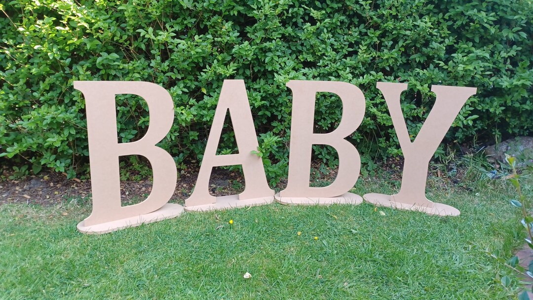 Baby Lettering Stack BABY Letters SET Freestanding - Etsy UK