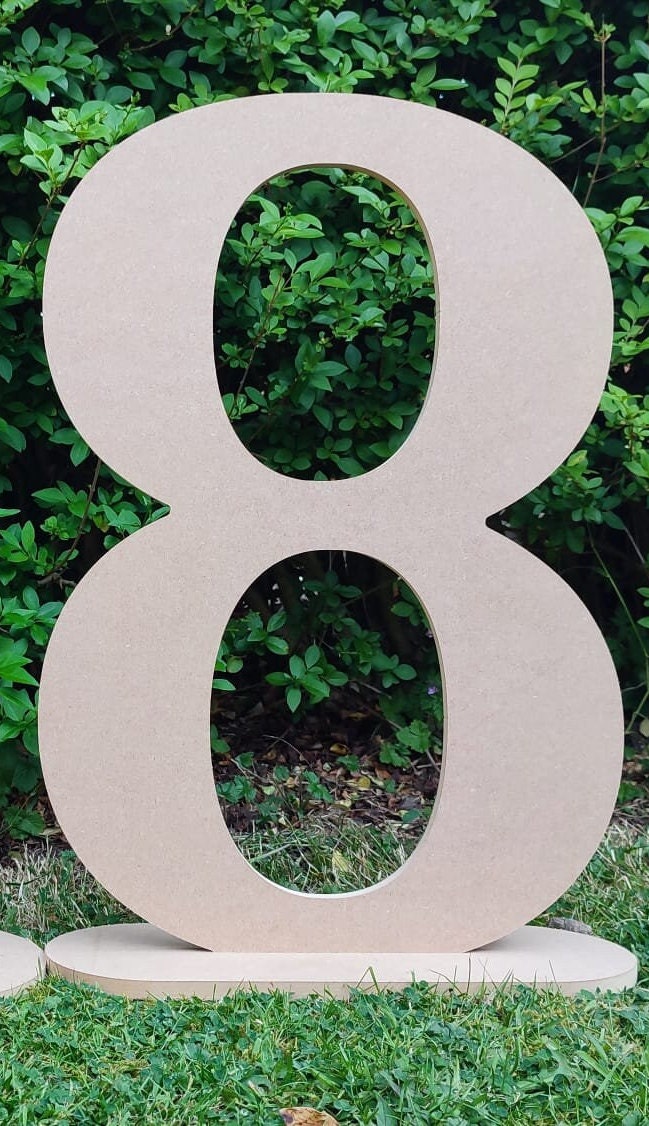 Flat Freestanding Numbers Etsy UK