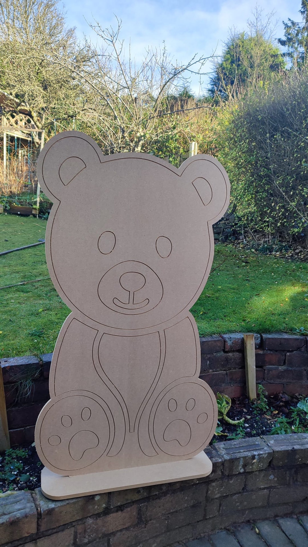 4 Ft (120 Cm) Teddy Bear Backdrop Prop Freestanding - Etsy UK