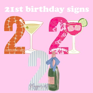 21st Birthday Sign *Print ONLY