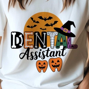 Dental Assistant Halloween Png Sublimation Design, Dentist Png, Nurse Png, Dental Life Png, Dental Assistant Png, Digital Download