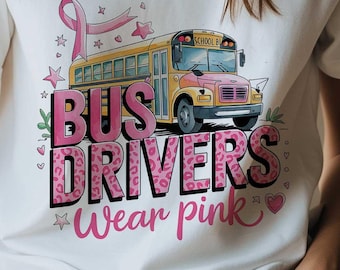Brustkrebs-Bewusstsein PNG, im Oktober tragen wir rosa PNG, Brustkrebs Png, Bewusstseinsband Png, Busfahrer Png, rosa Band