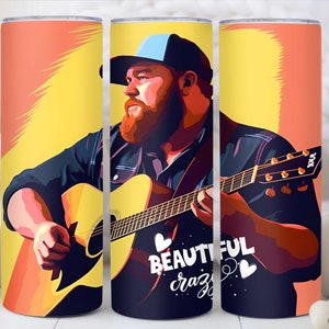 Luke Combs beautiful crazy lyrics song wrapped canvas