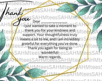 Bedanksjabloon, bedankt, bedankt, bedankkaart,