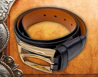 Genuine Leather Belt Men 35MM; Classic Jean Belt for men; Men's belt Leather; belts for men Pin Buckle