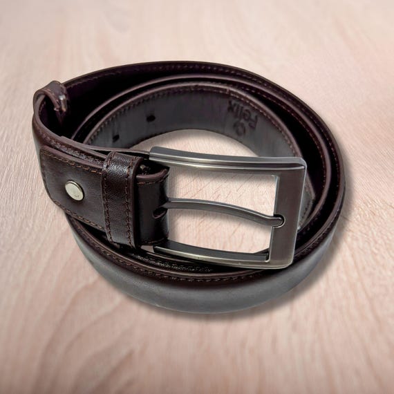 Genuine Leather Belt Men in an elegant GIFT BOX; Classic Jean Belt; Belts for men Mens belt Leather; Pin Buckle 35MM