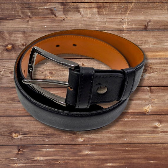 Genuine Leather 35mm Leather Belt,  Gifts for Men, for Work, Business and Casual, Belts for Men Pin Buckle