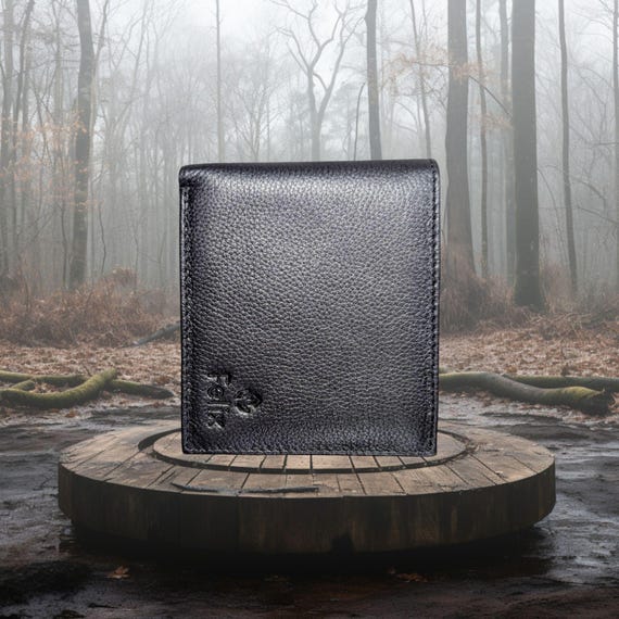 Men's Full Grain Wallet, Elegant  Handmade Bifold for Men