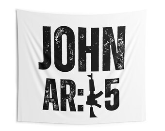 John AR-15 Indoor Wall Tapestry