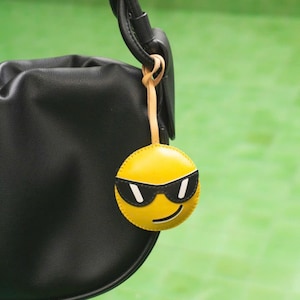 Stay Cool Icon Bag Charm, Emoji Bag Charm, Creative Unique Bag Charm, KeyChain, Charm Car, Gift for Fun
