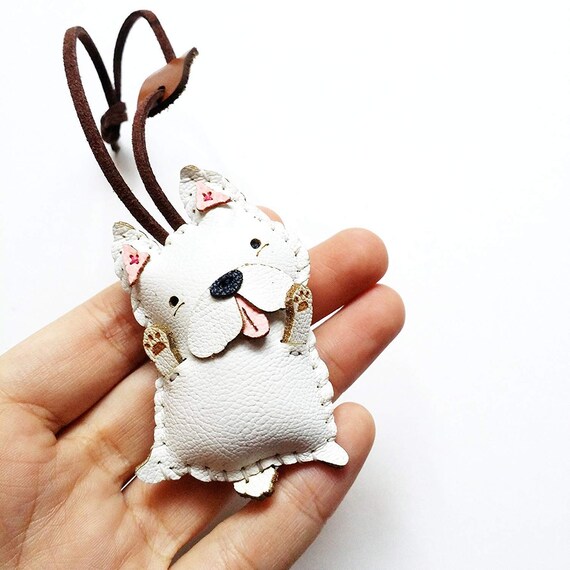 Yorkshire Terrier Bag Charm, Unique Microfiber Bag Charm