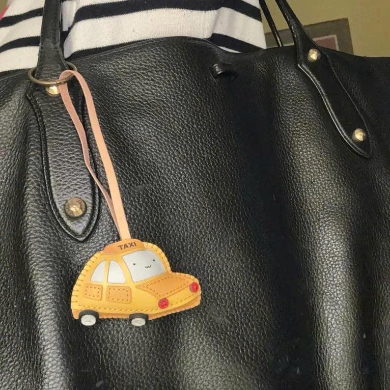 Miss Fury Bag Charm, Handmade Adorable Microfiber Leather Bag Charm Keychain – Microfiber Accessory for Bags & Keys image 17