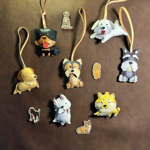 All About Dog Collection Bag Charm, Cute Key Chain, Handmade Bag Charm, Keychain Gift, Animal Keychain, Puppy Collection, Dog Lovers