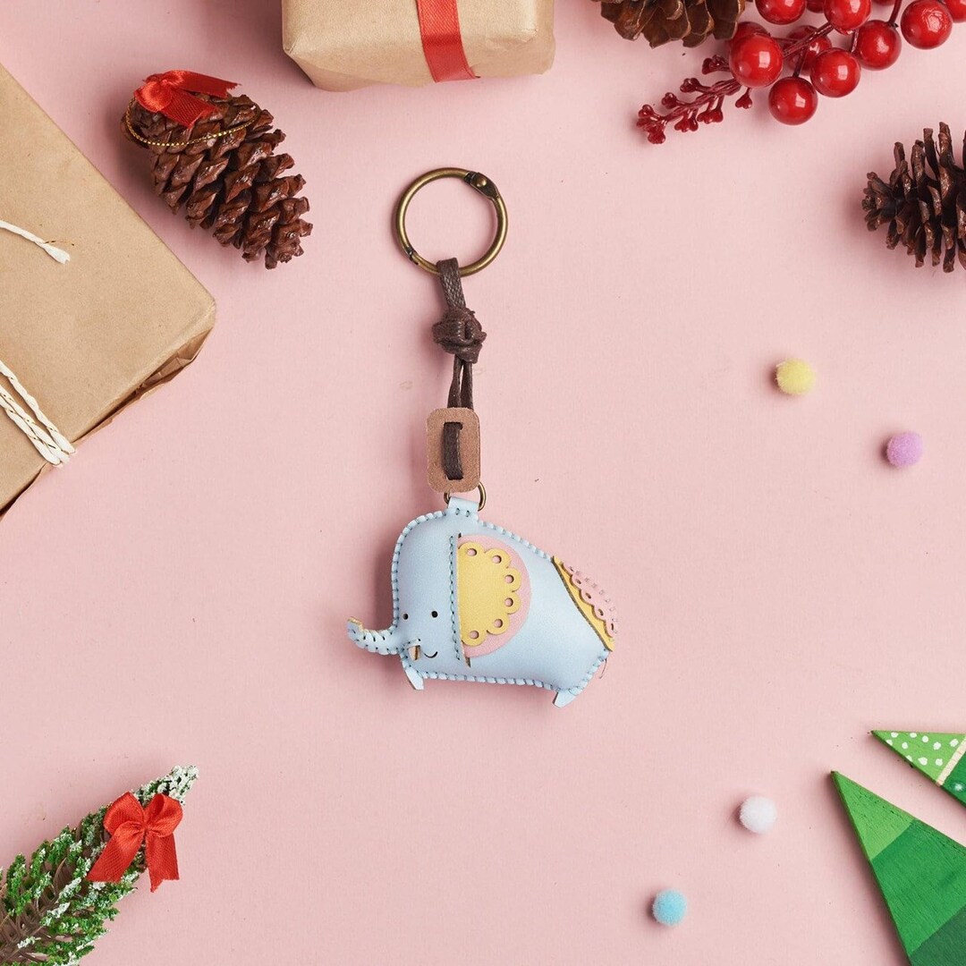 Elephant Bag Charm, Unique Microfiber Bag Charm, Cute Key Chain ...