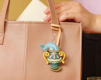 Leo Zodiac Sign Charm – Horoscope-Inspired Keychain, Purse Charm, Car Hanging Accessory, Astrology Gift for Him or Her