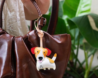 Dog Lovers Bag Charm – Handmade Puppy Keychain, Cute Animal Accessory, Unique Gift for Pet Owners