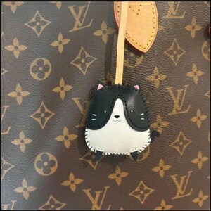 Tuxedo Cat, Bicolor Cat Bag Charm, Unique Microfiber Bag Charm, Cute Key Chain, Handmade Bag Charm, Keychain Gift, Animal Keychain image 1