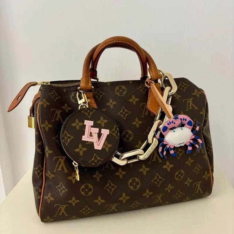 Llavero de Cáncer y colgante para bolso de piel vegana – Colgante para bolso del horóscopo zodiacal, accesorio para colgar en el coche, regalo astrológico único para ella. imagen 14