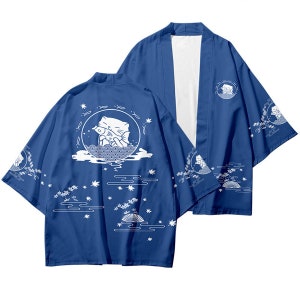 Japanese Tokyo Shibuya Light Kimono Happi Shiba Inu Dog Neko Cat CARDIGAN Koi Fish Cat