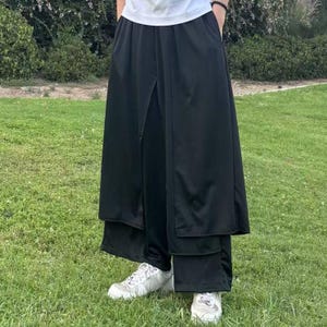 Japanese Harajuku Kimono Casual Skirt Pants Loose Wide Leg Harem Pants Japandi Stylish