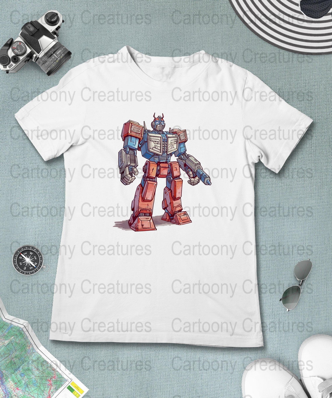 Cartoon Optimus Prime Transformer Svg Png Eps, Commercial Use Clipart