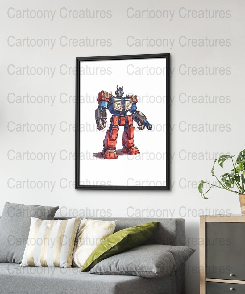 Cartoon Optimus Prime Transformer Svg Png Eps, Commercial Use Clipart