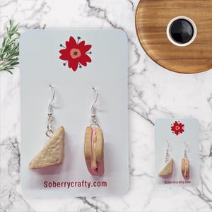 Ham sandwich earrings