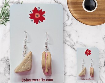 Ham sandwich earrings