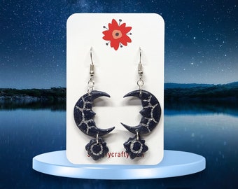 Moon and Star earrings