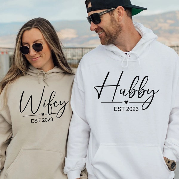 Wifey Hubby Sweatshirt Etsy
