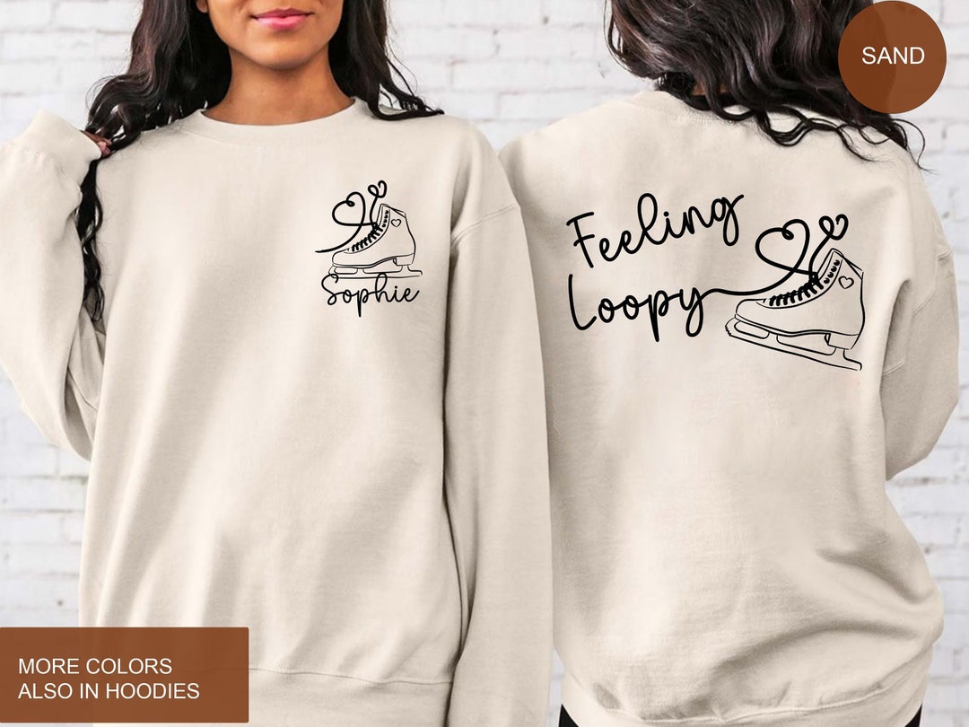 Figure Skating Sweatshirt, Custom Skater Sweater, Ice Skates Shirt