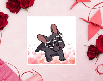 The ADORABLE  "COCO The FRENCHIE" French Bulldog Vinyl Sticker - Gift for Dog Lovers and Dog Moms