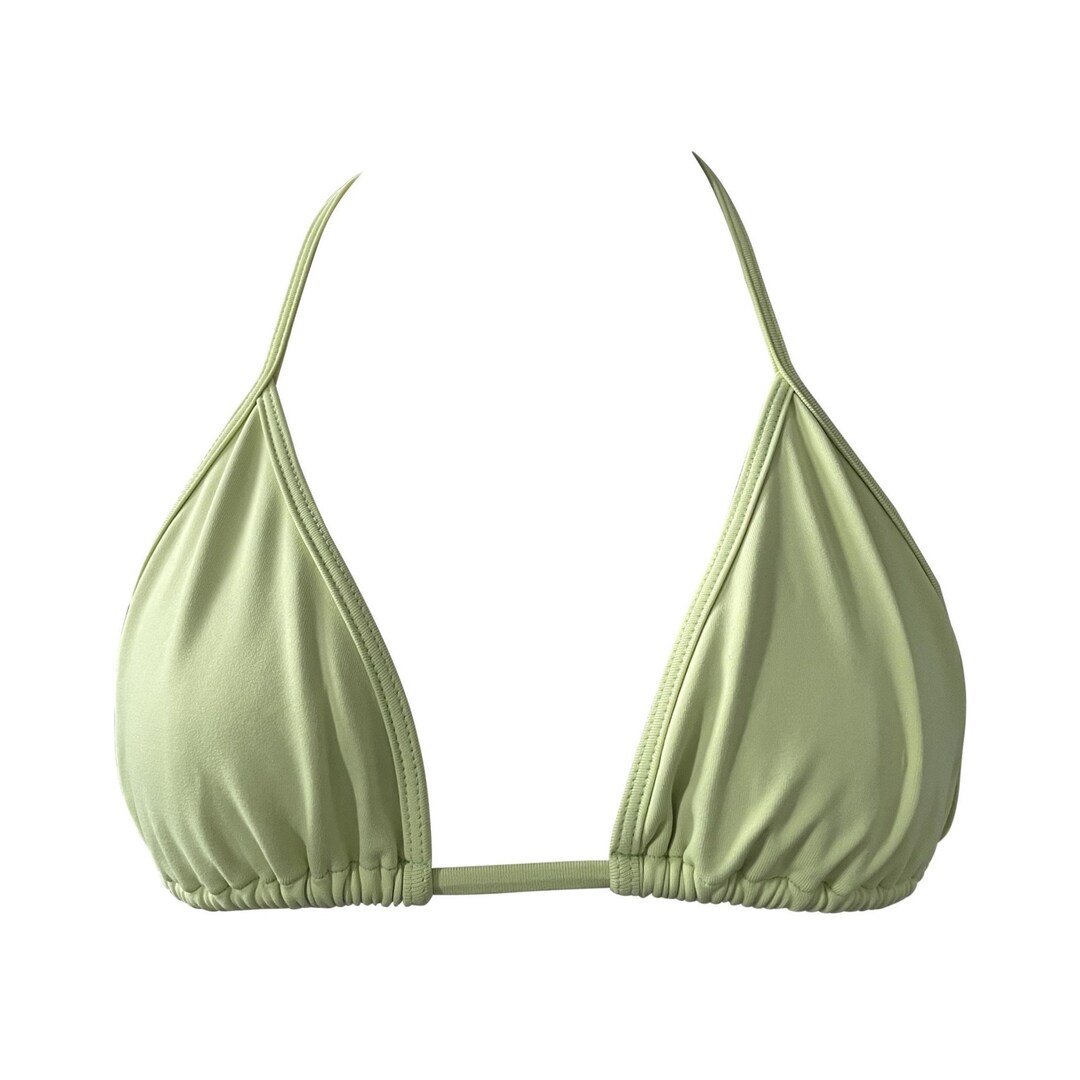 Sustainable Pastel Green Bikini Lime Maui Swimsuit Eco Etsy