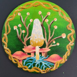 Fantasy Mushroom Magnet