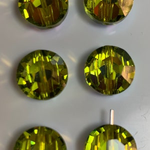 Light Olivine AB 12mm 6, 48 beads, 14mm 6, 36 beads, Vintage, Swarovski factory packs, Art 5100