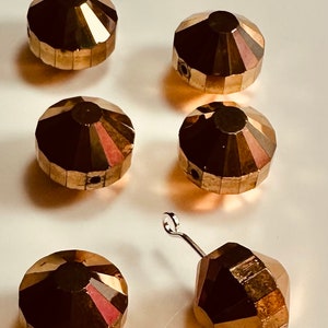 Comet OR 2x, Solid ROSE Gold, 10mm, 6 -  72 beads, 12mm, 6 - 48 beads,  Vintage, Swarovski factory packs, Art 5101